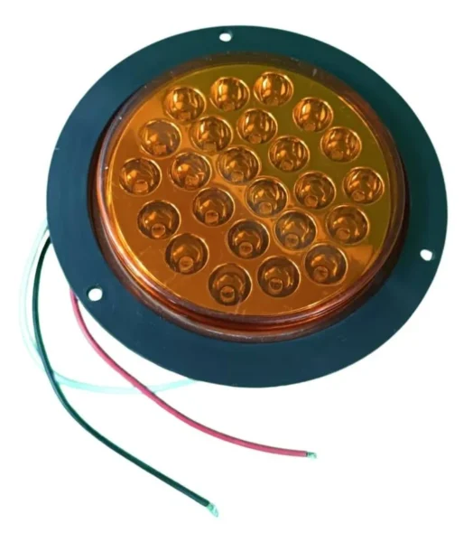 EN-TL002 PLAFON UNIVERSAL 4″ EMB. 24LED 12V AMBAR BASE PLAS